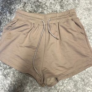 Brown sweat shorts